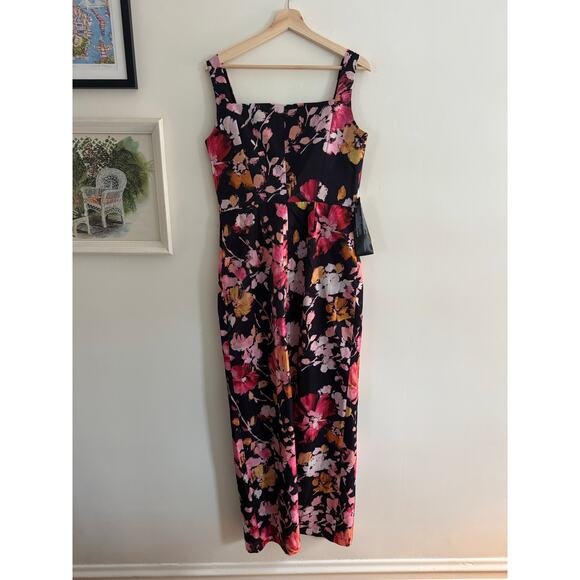 KAY UNGER Nicole Column Gown in Saffron Black Size 10 - Picture 7 of 9